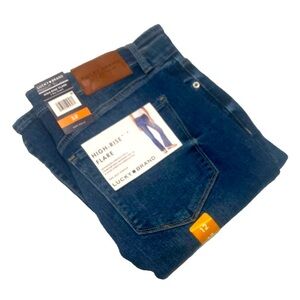 Lucky Brand woman’s size 12/31 Athena Blue High Rise Flair Jeans NWT, $99 MSRP